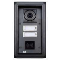 obrázek - 2N® IP Force, dveřní interkom, 2 tl., kamera, příprava pro čtečku karet, 10 W repro